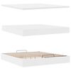 vidaXL Lit ottoman avec matelas & LED blanc pur 160x200cm similicuir