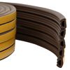 vidaXL joint de fen&ecirc;tre autocollant Marron 10 x 6 mm 100 m Mousse EPDM