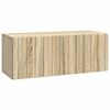 vidaXL Meuble TV mural 78,5 x 31 x 30 cm Ch&ecirc;ne Sonoma