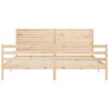 vidaXL Cadre de lit sans matelas 200x200 cm bois massif