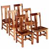 vidaXL Chaises &agrave; manger lot de 6 bois massif