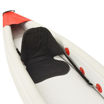 vidaXL Kayak gonflable rouge 375x72x31 cm polyester