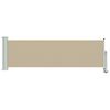 vidaXL Auvent lat&eacute;ral 60 x 300 cm 100% polyester fer acier
