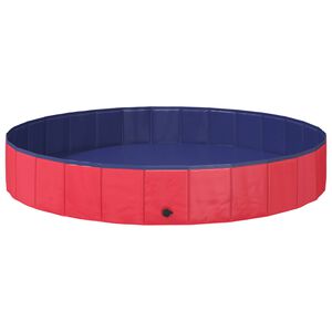 vidaXL Piscine pour Chien Rouge &Oslash;200 x 30 cm PVC &eacute;pais