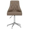 vidaXL Chaise pivotante de bureau Taupe Tissu