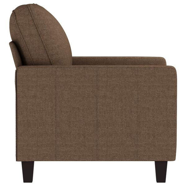 vidaXL Fauteuil Marron 60 cm Tissu