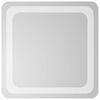 vidaXL Miroir de salle de bain LED Transparent 40 x 40 cm verre tremp&eacute;
