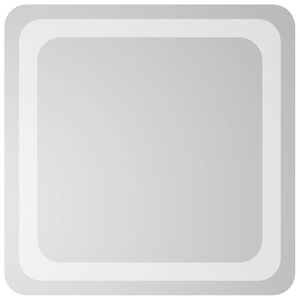 vidaXL Miroir de salle de bain LED Transparent 40 x 40 cm verre tremp&eacute;