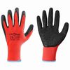 vidaXL Gants de Travail 12 pi&egrave;ces Rouge et Noir 9 / l