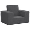 vidaXL Canap&eacute;-lit pour enfants Anthracite Peluche douce