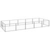 vidaXL Chenil Argent&eacute; 10 m&sup2; Acier