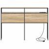 vidaXL T&ecirc;te de lit de rangement Ch&ecirc;ne sonoma 135 cm Bois d'ing&eacute;nierie