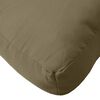vidaXL Coussin de palette taupe m&eacute;lang&eacute; 60x60x9,5 cm tissu
