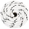 vidaXL Corde de travail Blanc 18 mm 50 m Polyester