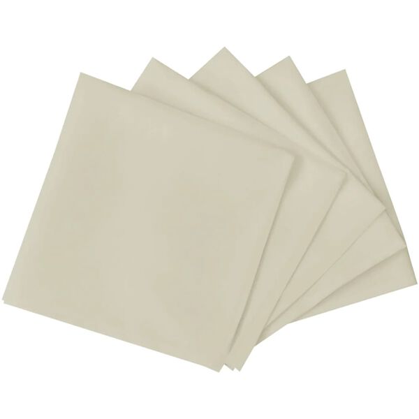 vidaXL Serviettes de table 25 pcs Cr&egrave;me 50x50 cm