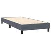 vidaXL Sommier &agrave; lattes de lit et matelas et LED gris fonc&eacute; 90x210 cm velours