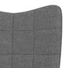 vidaXL Chaise de relaxation Gris fonc&eacute; Tissu