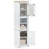 vidaXL Cabinet de salle de bain Blanc 50 x 40 x 185 cm Pin massif