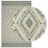 vidaXL Tapis de zone Naturel et vert 160 x 230 cm PET