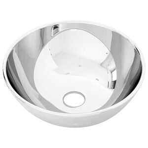 vidaXL Lavabo 28 x 10 cm C&eacute;ramique Argent&eacute;