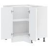 vidaXL Armoire d'angle de cuisine Lucca blanc bois d'ingénierie