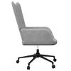 vidaXL Chaise de relaxation Gris clair Tissu