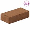 vidaXL Blocs de noix de coco 12 pcs 650 g chacun 7,8 kg au total