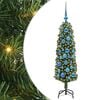 vidaXL Sapin de No&euml;l artificiel Vert 120 cm PVC et acier et plastique