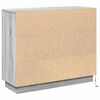 vidaXL Buffet LED Gris Sonoma 90 x 32 x 75 cm Bois d'ing&eacute;nierie