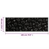 vidaXL Tapis de cuisine lavable imprim&eacute; Morning noir 60x180 cm velours