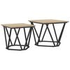vidaXL Ensemble de tables d'appoint 2 pc Ch&ecirc;ne Sonoma 50 x 50 x 40 cm