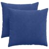 vidaXL Coussins de canapé 2 pcs Bleu police 45 x 45 cm