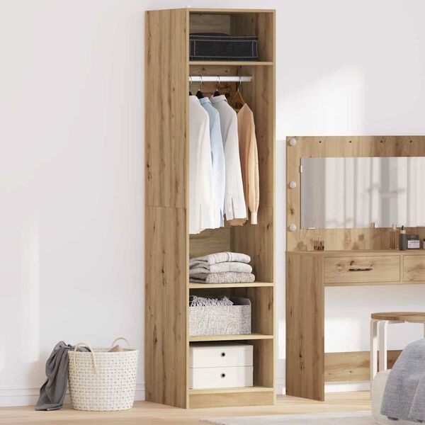 vidaXL Armoire avec stockage chêne artisanal Bois d'ingénierie