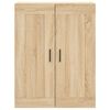 vidaXL Buffet haut Chêne sonoma 69,5x34x180 cm Bois d'ingénierie