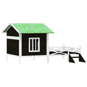 vidaXL Chenil gris 159x120x88,5 cm bois de pin solide