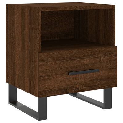 vidaXL Tables de chevet 2 pcs chêne marron 40x35x47,5 cm