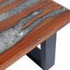 vidaXL Table basse Teck Résine 100x50 cm
