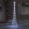 vidaXL Arbre de No&euml;l LED Blanc froid 70 x 70 x 250 cm M&eacute;tal