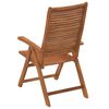 vidaXL Chaises inclinables de jardin lot de 8 bois massif acacia