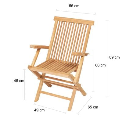 vidaXL Ensemble à manger d'extérieur 7pcs 150-200x100x75cm Teck massif