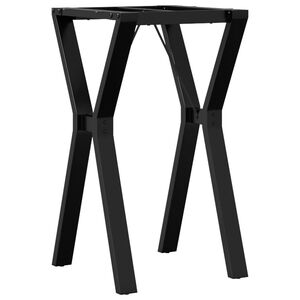 vidaXL Pieds de table &agrave; manger cadre en Y 40x40x73 cm acier