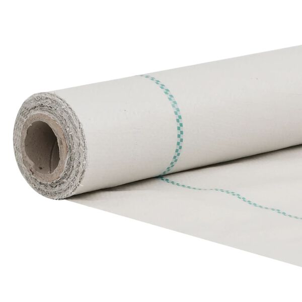 vidaXL Membrane anti-mauvaises herbes blanc 0,5x200 m PP