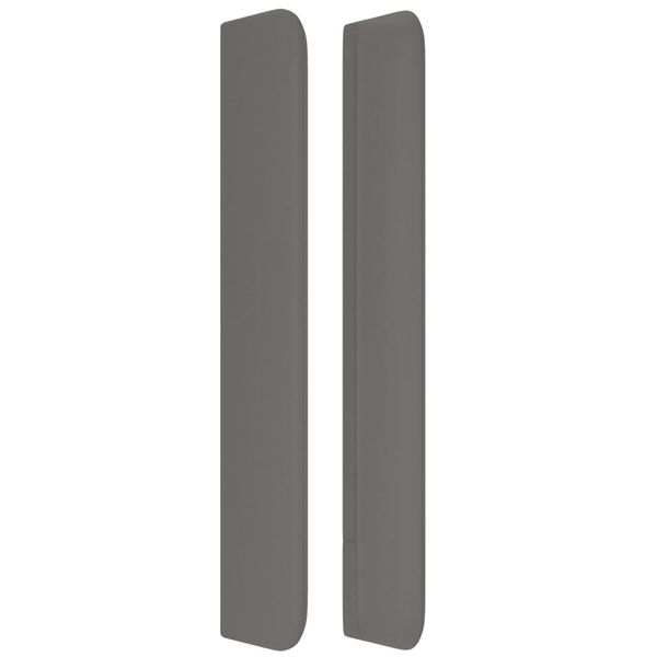 vidaXL T&ecirc;te de lit avec oreilles Gris 183x16x118/128 cm Similicuir