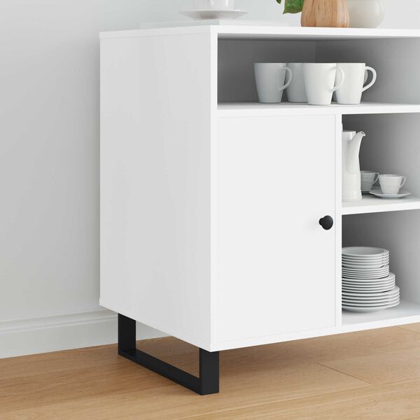 vidaXL Pieds de meuble 2 pcs Noir 37,6 x 4 x 10 mm Fer