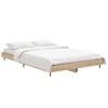 vidaXL Cadre de lit sans matelas ch&ecirc;ne sonoma 120x190 cm