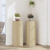 vidaXL Supports pour plantes 2 pcs ch&ecirc;ne sonoma bois d'ing&eacute;nierie