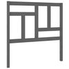 vidaXL T&ecirc;te de lit Gris 95,5x4x100 cm Bois massif de pin