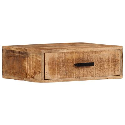 vidaXL Table de chevet murale 40x30x13,5 cm bois de manguier massif