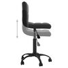 vidaXL Chaise pivotante de bureau Noir Velours