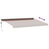 vidaXL Auvent r&eacute;tractable automatique marron 500x350 cm